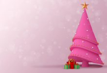 Wallpaper:92dtmb8bx3y= Pink Christmas Aesthetic